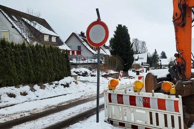 In der Gemeinde Friedenweiler klagen Anlieger ber Bauarbeiten