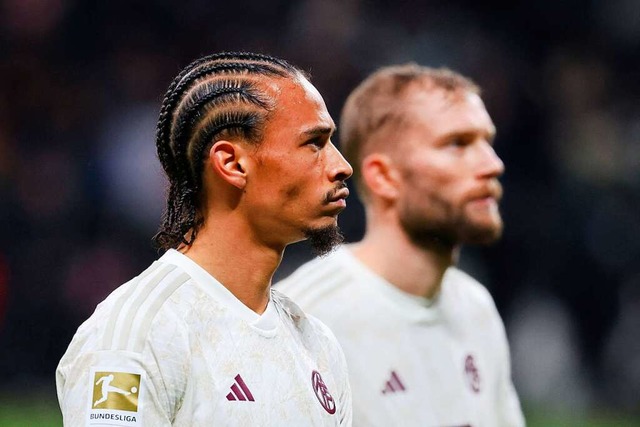 Leroy Sane nach der Niederlage gegen Eintracht Frankfurt.  | Foto: DANIEL ROLAND (AFP)