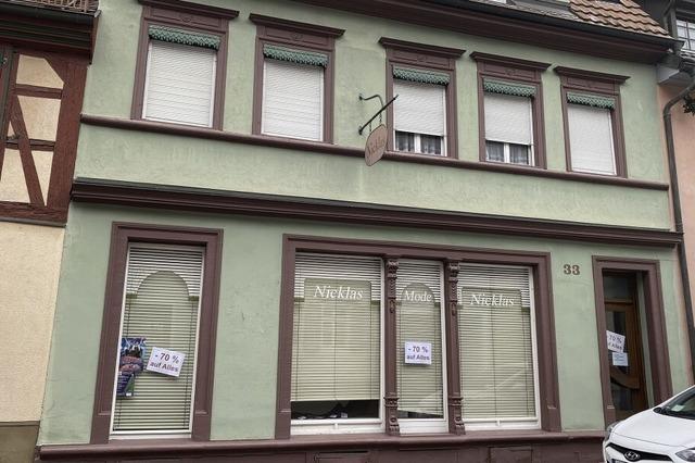 Textilhaus Nicklas in Ettenheim schliet