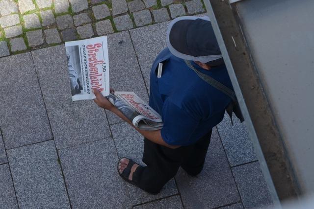 Verkauf angeblicher Obdachlosenzeitung 