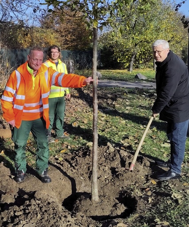 OB Wolfgang Dietz (von rechts), Stephan Fischer und Stephan Uhrig  | Foto: Stadtverwaltung Weil am Rhein