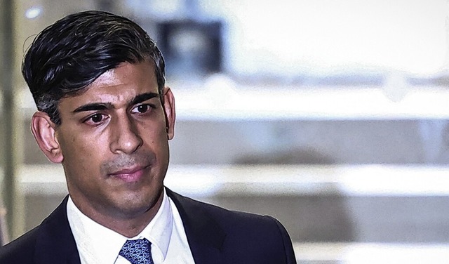 Grobritanniens Premier Rishi Sunak  | Foto: HENRY NICHOLLS (AFP)