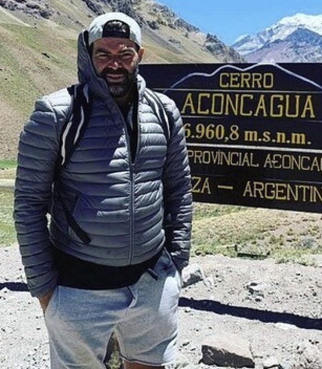 Dino Saggiomo auf dem argentinischen Berg  Aconcagua  | Foto: privat