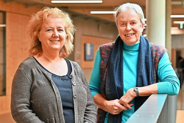 Anja Gssel (links) und Almut Witzel vom Frderkreis Staudinger Gesamtschule   | Foto: Michael Bamberger