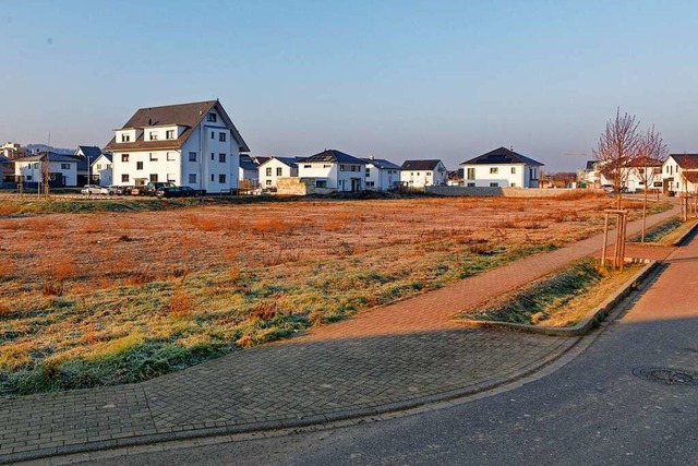 Auf diesem Areal im Baugebiet Kenzinge...raktizierten Konzeptvergabeverfahren.   | Foto: Martin Wendel