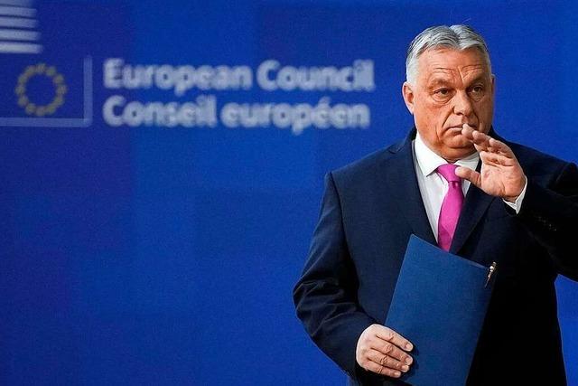 Orban verlangt fr Zustimmung zu Ukraine-Hilfen Freigabe aller EU-Mittel fr Ungarn