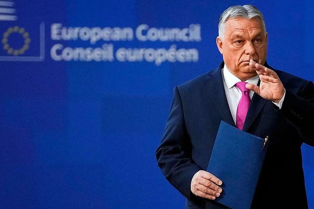 Ungarns Regierungschef Viktor Orban ha...e blockierter EU-Mittel fr sein Land.  | Foto: Virginia Mayo (dpa)