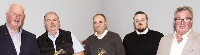 Vorstandsvorsitzender Jrgen Gugelmeie...orsitzender Gundram Dreher (von links)  | Foto: Volker Mnch
