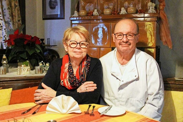 Luise und Klaus Reinbold schlieen zum...ahren die Weinstube Sonne in Endingen.  | Foto: Ruth Seitz