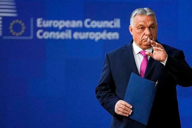 Orban fhrt die EU vor.  | Foto: Virginia Mayo (dpa)