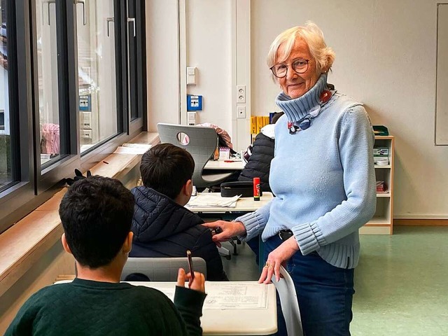 Benita Hasselblatt unterrichtet  Kinder mit Migrationshintergrund.  | Foto: Annemarie Rsch