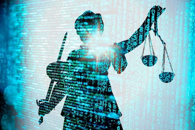 Justitia wird computerisiert &#8211; i...ichen schneller, in anderen langsamer.  | Foto: Helmut Vogler/gopixa - stock.adobe.com (Montage Schiffner)