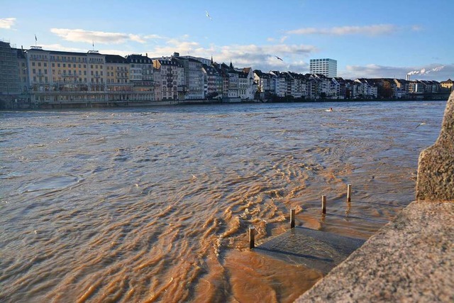 Der Rhein bei Basel ist wieder fr die Schifffahrt freigegeben.  | Foto: Savera Kang