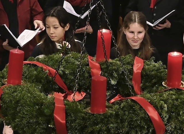 Die Chorgemeinschaft Tiengen gab ein Adventskonzert.  | Foto: Alfred Scheuble