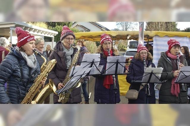 Musik auf dem Weihnachtsmarkt in Reichenbach