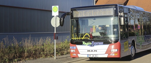 In Betrieb ist die neue Haltestelle de...ufsmrkten im Btzinger Gewerbegebiet.  | Foto: Horst David