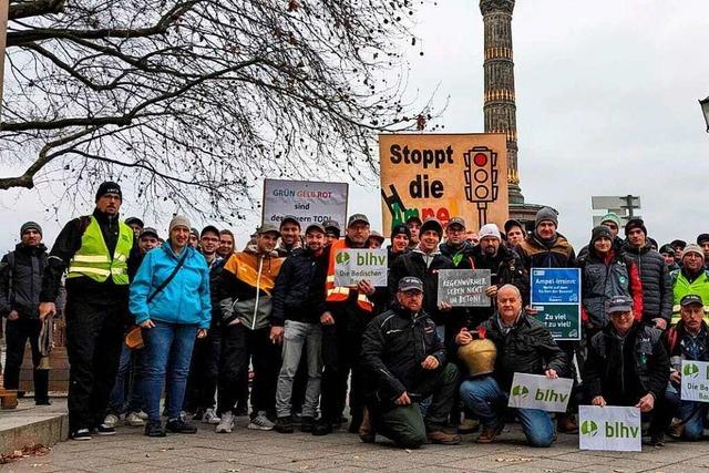 Hochschwarzwlder Bauern demonstrieren in Berlin: 