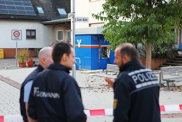 Der zerstrte Geldautomat in Sulz wird... der Sprengung nicht wieder aufgebaut.  | Foto: Bastian Bernhardt