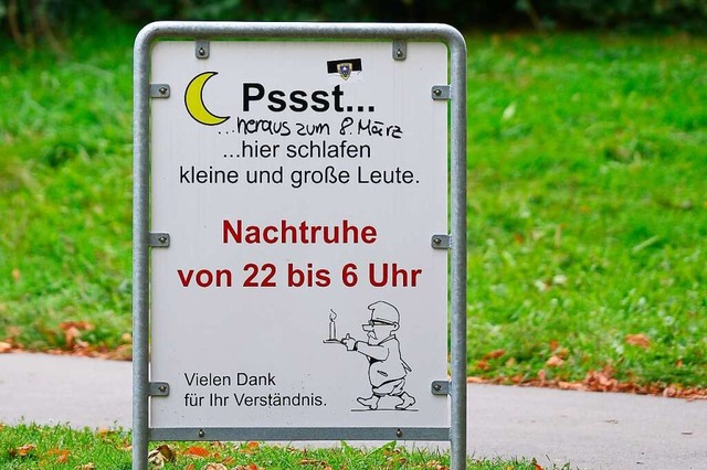 Nachtruhe hat Prioritt: Der Verwaltun...nverbot in Freiburger Parks abgelehnt.  | Foto: Ingo Schneider