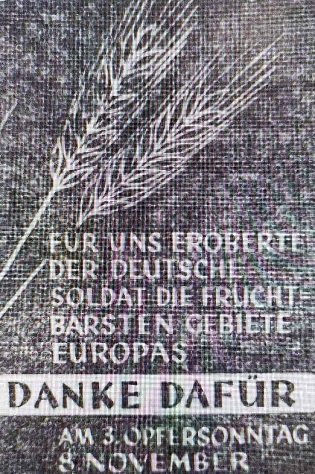 Anzeige im Alb-Bote (Nr. 262, Samstag,... 1942) zum Opfersonntag am 8. November  | Foto: Irene Krau