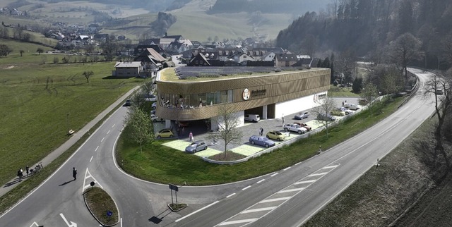 So soll der neue Supermarkt in Oberried aussehen.  | Foto: Rothweiler + Frber Architekten GmbH
