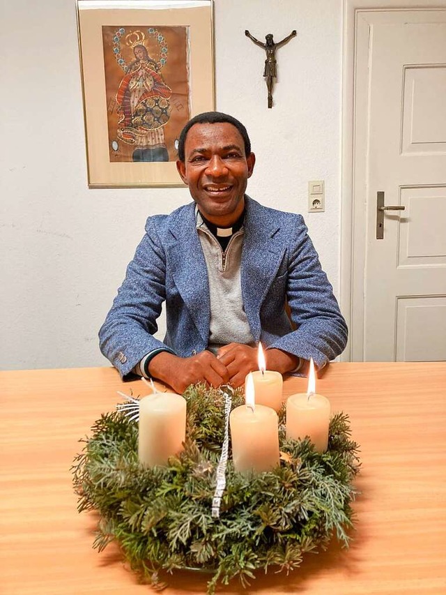 Pater Basil Elekwachi in Laufenburg  | Foto: Annemarie Rsch