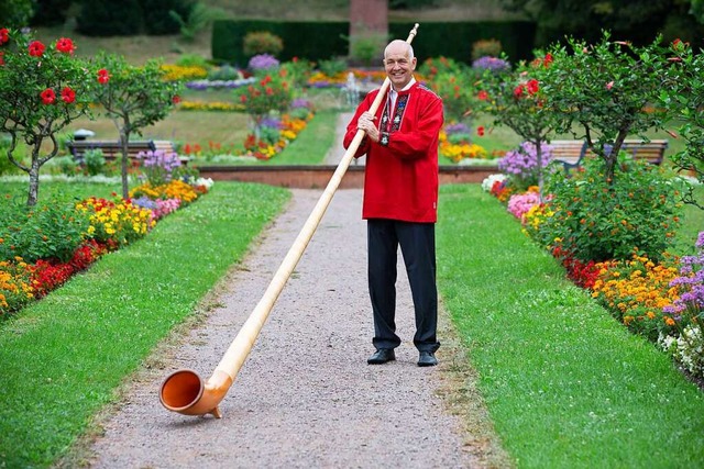 Gerhard Lochmann ist nicht nur berufli...er und seine Frau sind Schweizerinnen.  | Foto: Gerhard Lochmann