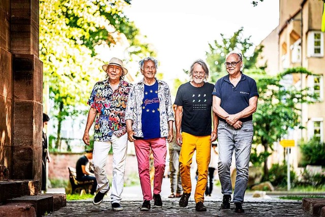 Zeus B. Held, Mani Neumeier, Roland Schaeffer, Peter Khmstedt  | Foto: Frank  Schindelbeck