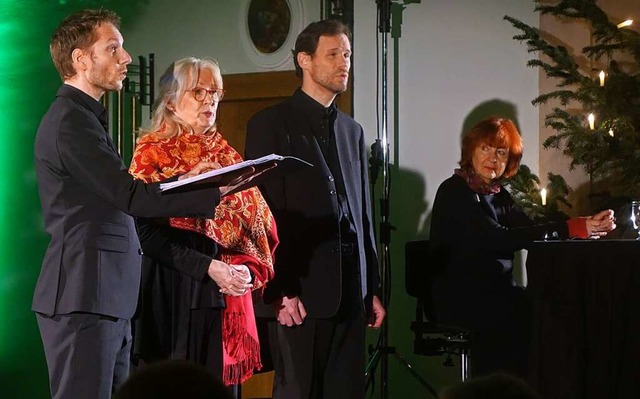 Seit 16 Jahren immer am vierten Advent...olters (links) in der Fridolinskirche.  | Foto: Roswitha Frey