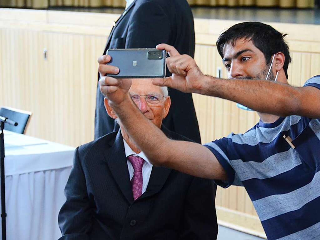 Binzen, August 2021: Selfie mit dem Bundestagsprsidenten