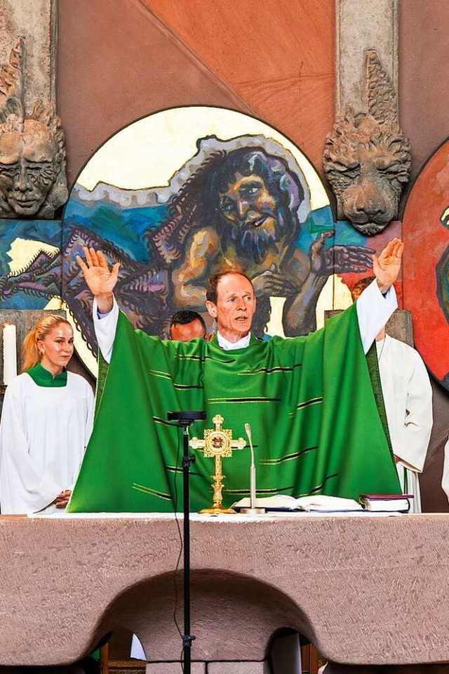 In diesem Jahr hielt der katholische P...en letzten Gottesdienst in Glottertal.  | Foto: Hubert Gemmert