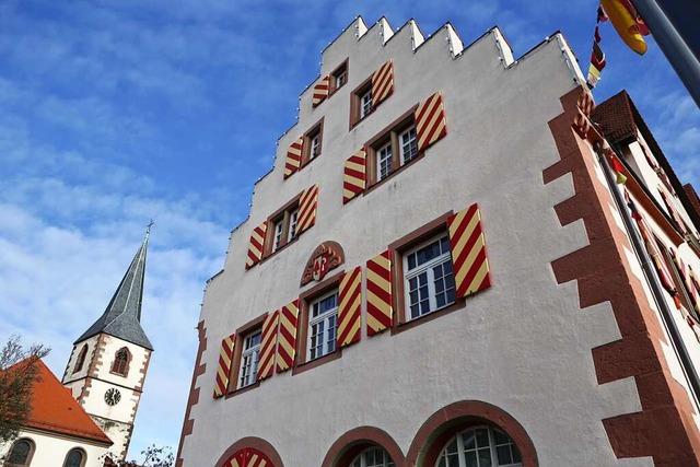 Das historische Rathaus von Friesenheim  | Foto: Christoph Breithaupt