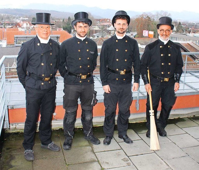 ber den Dchern Emmendingens: Die Sch...r, Marco Appelgrn und Daniel Heizmann  | Foto: Landratsamt Emmendingen