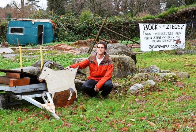 Matthias Haug-Bodenmller von der Initiative Ziegenwiese in Zhringen  | Foto: Rita Eggstein