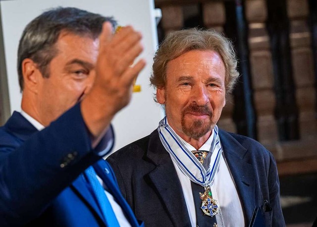 Thomas Gottschalk erhlt im kommenden...ayerischen Maximiliansorden verliehen.  | Foto: Peter Kneffel (dpa)