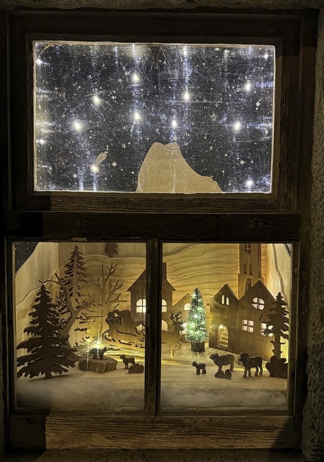 Eines der Adventsfenster  | Foto: Landfrauen, Blansingen