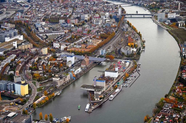 Das Dreilndereck mit Weil am Rhein, Basel und Hningen  | Foto: Erich Meyer