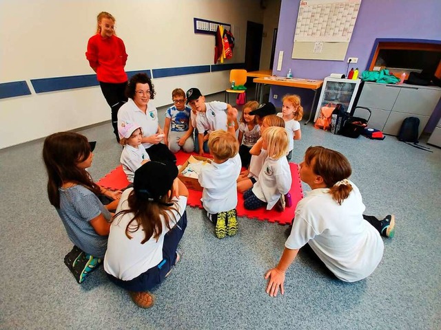 In der Kindergruppe des Seelbacher DRK...erisch, wie Erste Hilfe funktioniert.   | Foto: Beate Zehnle-Lehmann