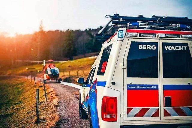 Waldkircher Bergwacht muss in drei Stunden zu drei Verletzten
