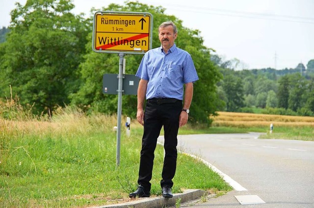 Wittlingens Brgermeister Michael Herr...chsten Ziele der Gemeinde formuliert.  | Foto: Moritz Lehmann