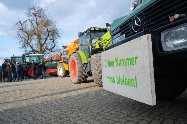 Den Bauern reicht&#8217;s &#8211; das ...ermin mit Christoph Hoffmann deutlich.  | Foto: Martin Pfefferle
