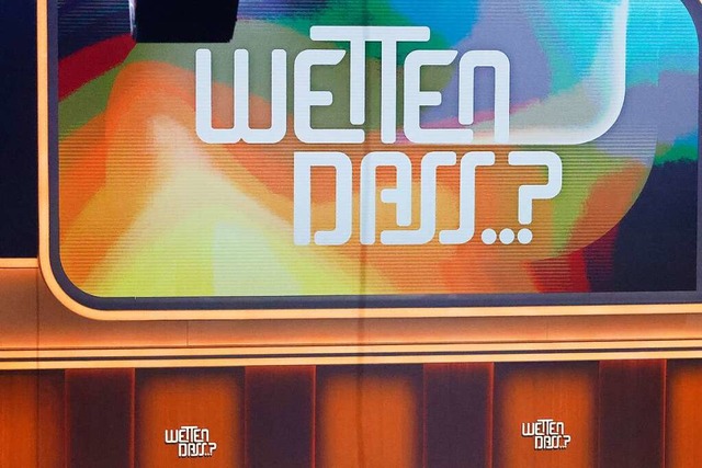 Das Logo der ZDF-Show &quot;Wetten, dass..?&quot;  | Foto: Philipp von Ditfurth (dpa)