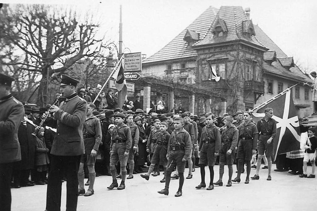 1934 hatte es  noch eine Fridolinsproz...er fiel die Prozession regelmig aus.  | Foto: Irene Krauss