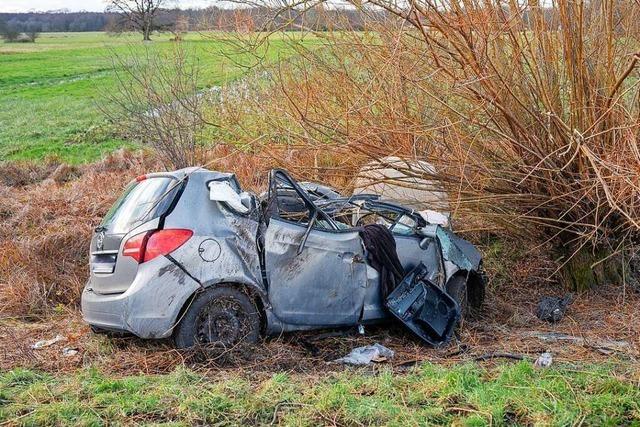 Tdlicher Unfall am Neujahrsmorgen bei Rheinau im Ortenaukreis