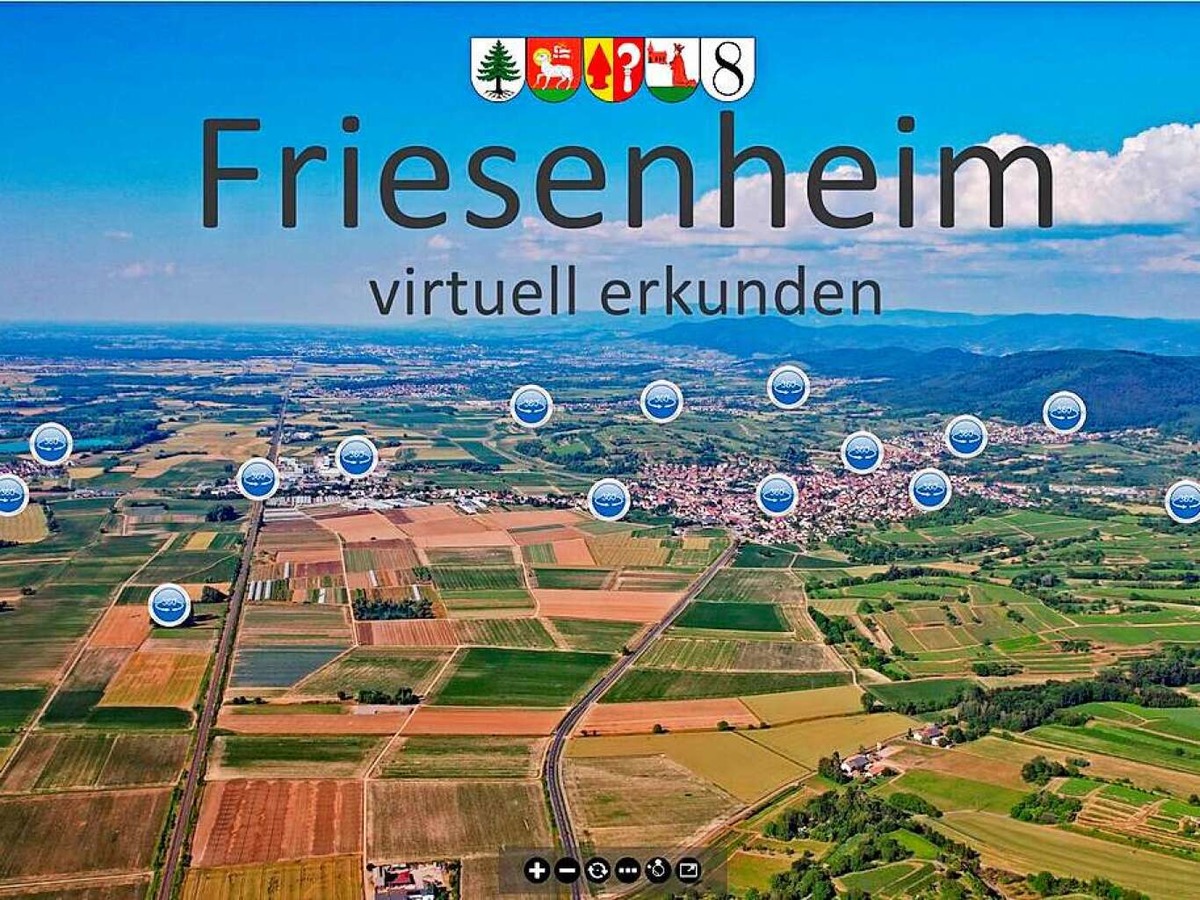 Seit Dezember bietet die Gemeinde Friesenheim auf ihrer Homepage einen virtuellen Rundgang an.