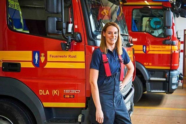 Beim Grobrand im Europa-Park war Feuerwehrfrau Melanie Engelmann als eine der Ersten vor Ort