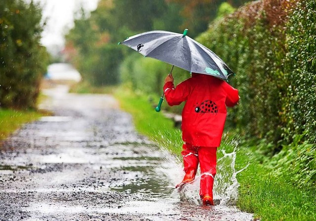 Unterwegs mit dem Regenschirm: Ein Bil...chlags im Jahr 2023 fter gezeigt hat.  | Foto: Miredi  (stock.adobe.com)