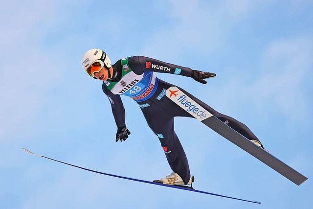 Luca Roth, Absolvent des Ski-Internats...rsspringen in Garmisch-Partenkirchen.   | Foto: IMAGO/GEPA pictures/ Thomas Bachun