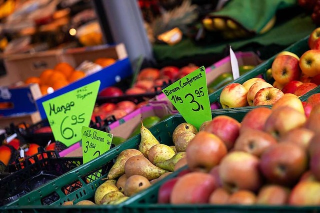 Insgesamt schwcht sich die Inflation ...erstmals seit Juni wieder angestiegen.  | Foto: Sina Schuldt (dpa)