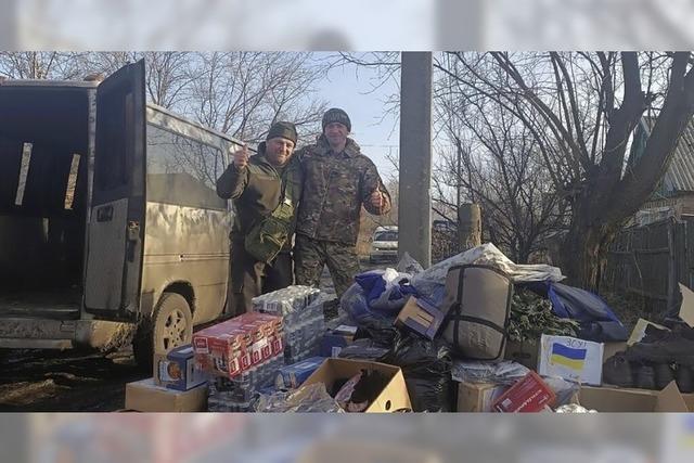Hilfsgter fr ukrainische Soldaten